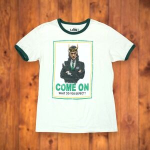 Marvel Loki Come On What‎ Did You Expect Women's T Shirt  Short Sleeve  Medium